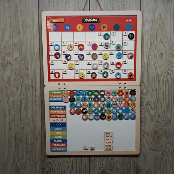 melissa and doug wooden calendar